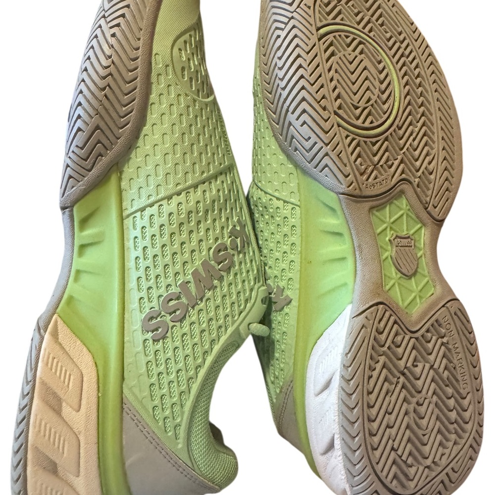 K-Swiss Women’s Court Shoes Green Grey Non Marking Indoor SZ 9 - Picture 15 of 16